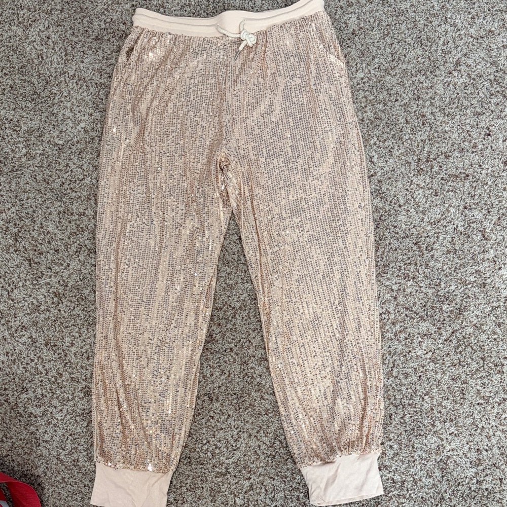 Sequin Jogger Pants